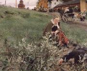 Anders Zorn Mora marknad Germany oil painting artist